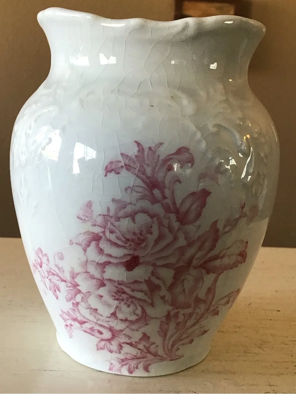 Vintage Ceramic Shabby Chic Cottagecore Small Vase